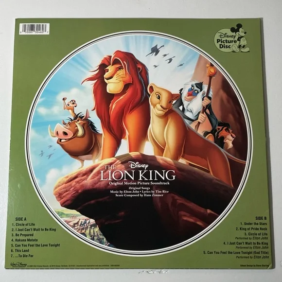 SALE! Lion King Vinyl Record - Picture 5 of 6
